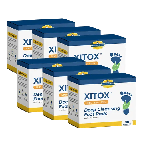 Six boxes of Xitox foot pads